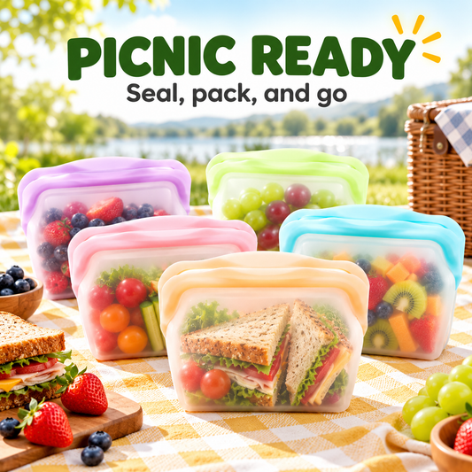 Leakproof Silicone Food Storage Bags