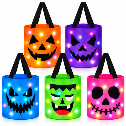 LED Halloween Trick-or-Treat Candy Bag