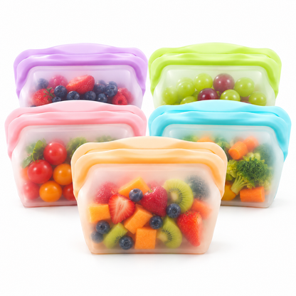 Leakproof Silicone Food Storage Bags