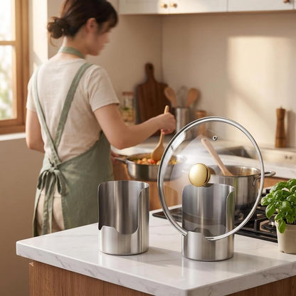 Stainless Steel Pot Lid & Utensil Rest