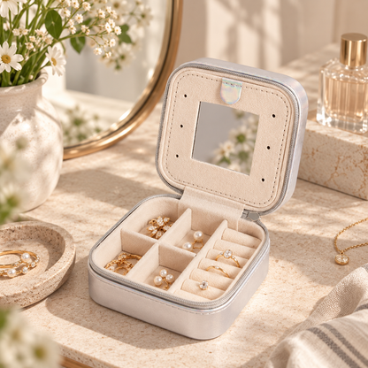 Zippered Travel Jewelry Organizer