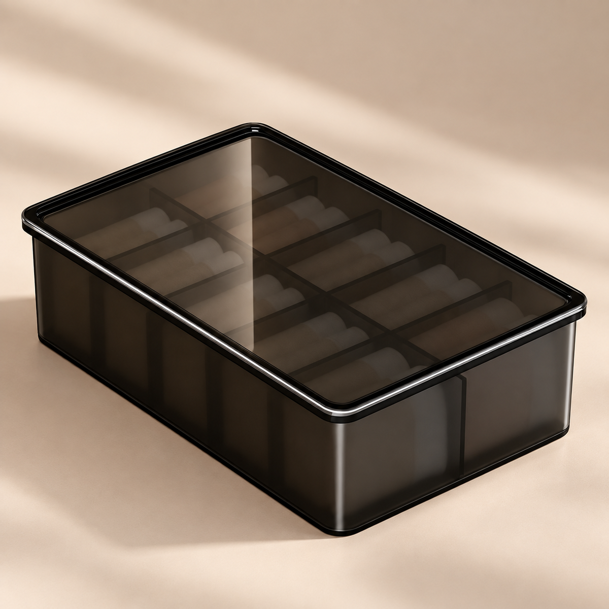 Covered Sock & Underwear Organizer