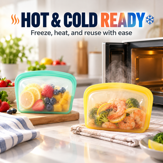 Reusable Silicone Food Storage Bags
