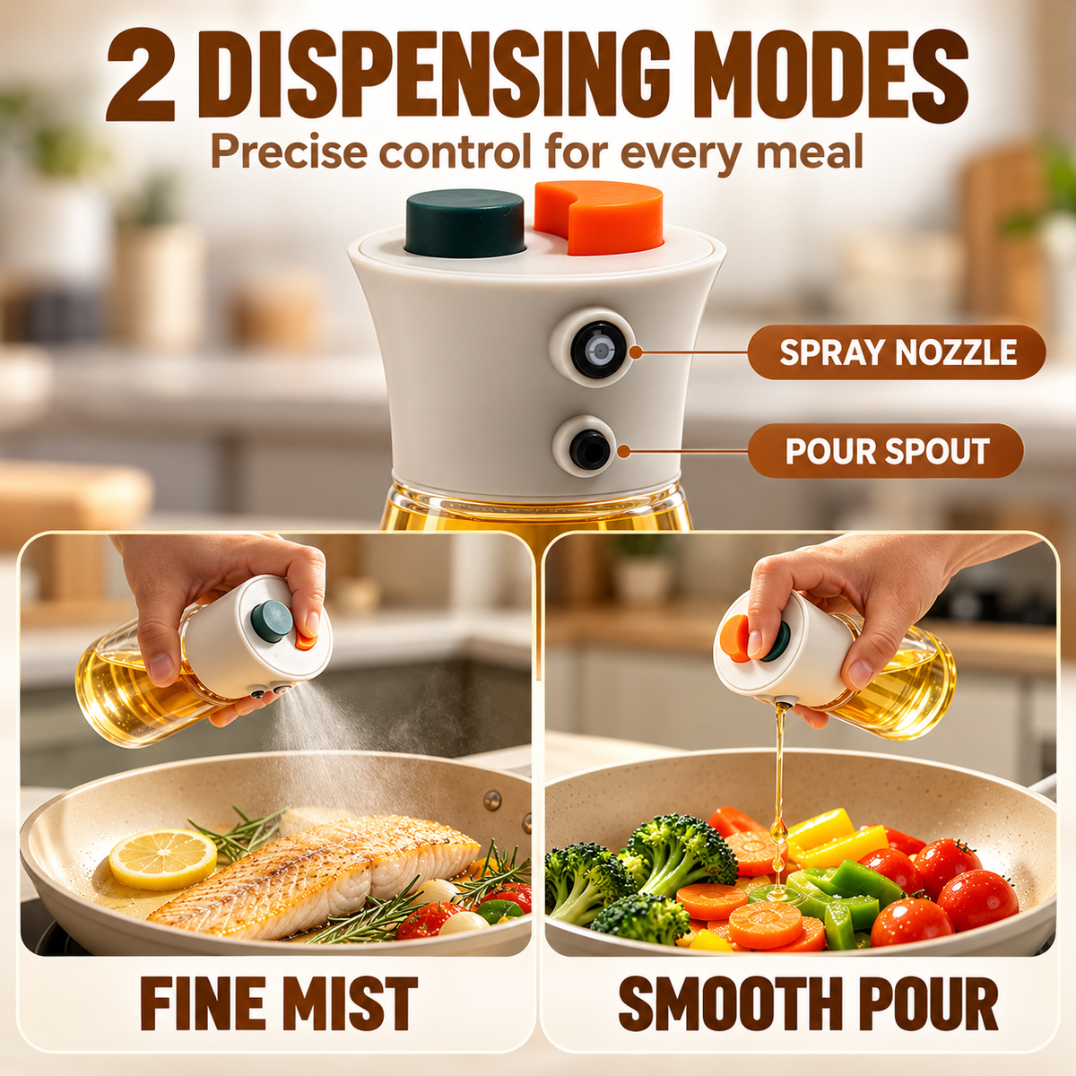 🔥2-in-1 Oil Sprayer & Pourer