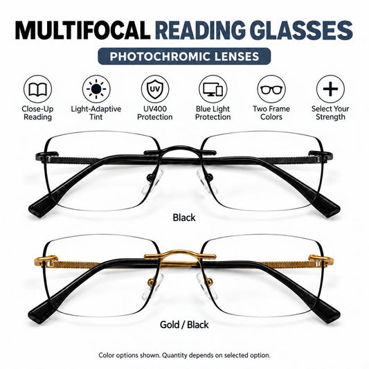 3-in-1 Progressive Reading Glasses for Presbyopia