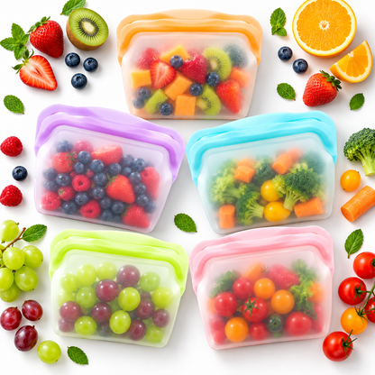 Leakproof Silicone Food Storage Bags