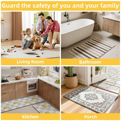 Heavy-Duty Double-Sided Duct Tape, Strong Adhesive, Waterproof, Removable, No Residue, Ideal for Carpet, Wallpaper, Home Use