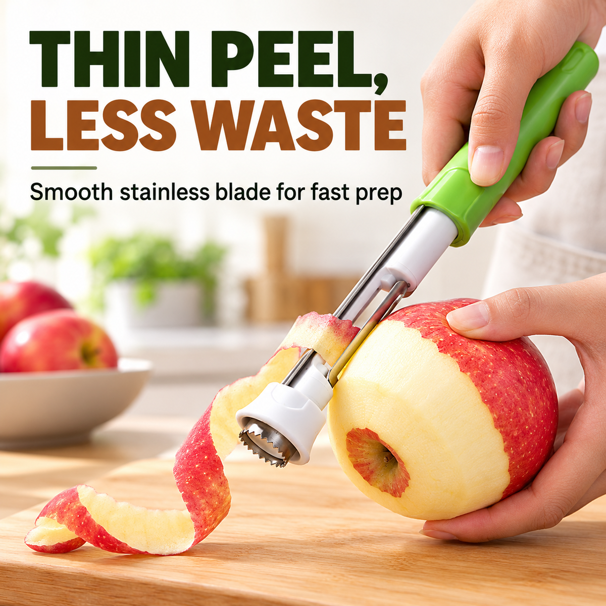 2-in-1 Fruit Corer & Peeler Tool