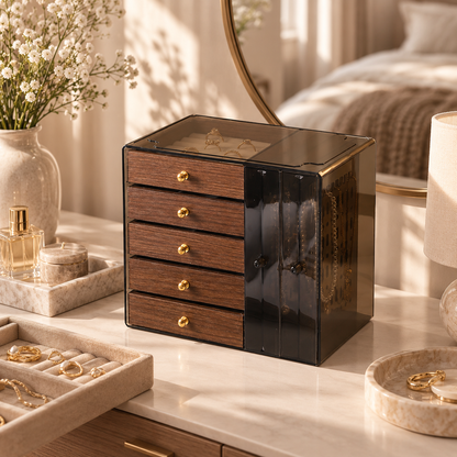 LuxeVault Jewelry Storage Organizer