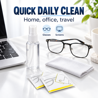 🔥3-in-1 Eyeglass Lens Cleaning Kit