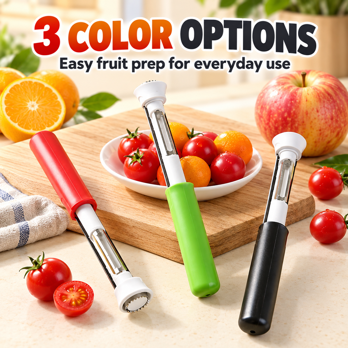 2-in-1 Fruit Corer & Peeler Tool