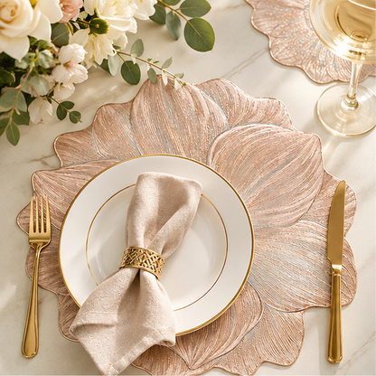 🌸 Transform Your Dining Table with Elegant Floral Placemats