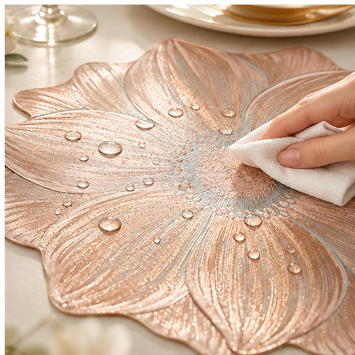 🌸 Transform Your Dining Table with Elegant Floral Placemats