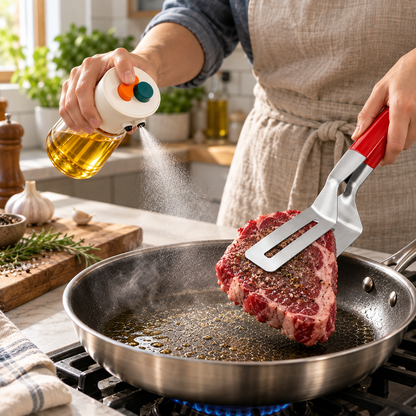 🍳2-in-1 Oil Sprayer & Pourer