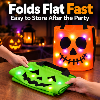 LED Halloween Trick-or-Treat Candy Bag