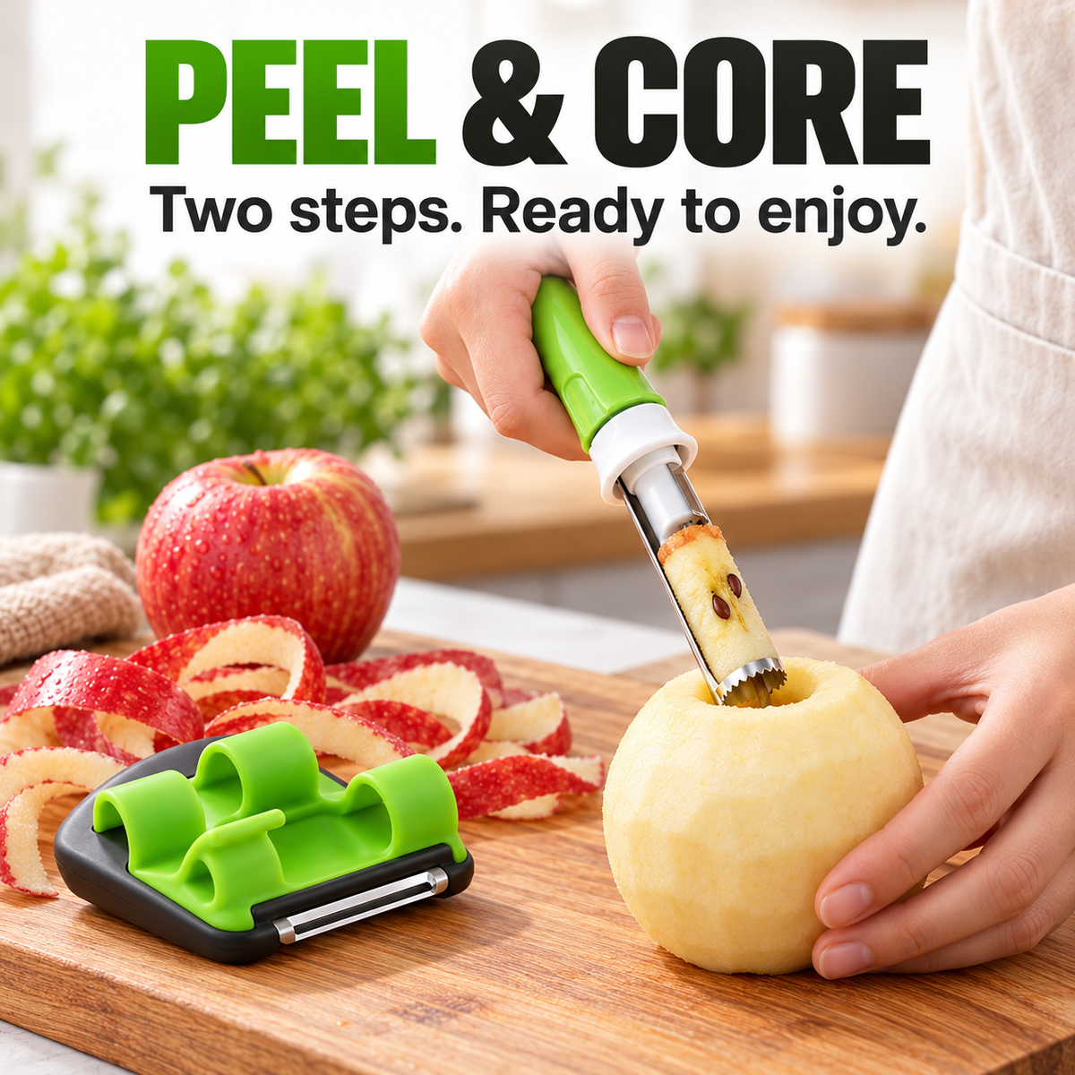 🔥2-in-1 Fruit Corer & Peeler Tool
