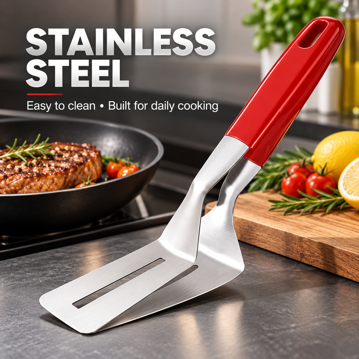 2-in-1 Meat Flipper & Spatula Tool