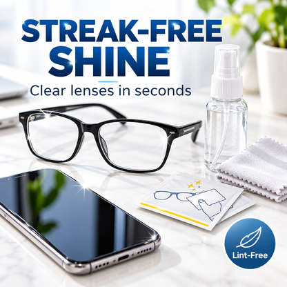 🔥3-in-1 Eyeglass Lens Cleaning Kit